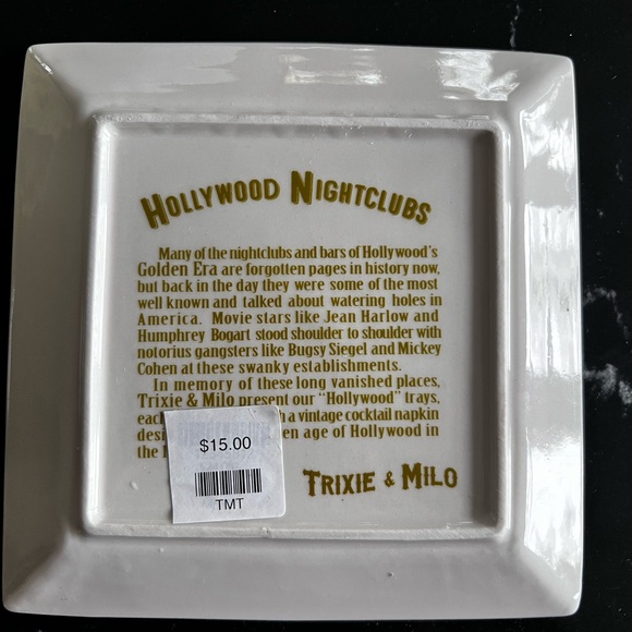 TRIXIE & MILO
TRIXIES COCKTAIL LOUNGE COASTER/COCKTAIL NAPKIN TRAY (HOLLYWOOD) - Picture 2 of 2